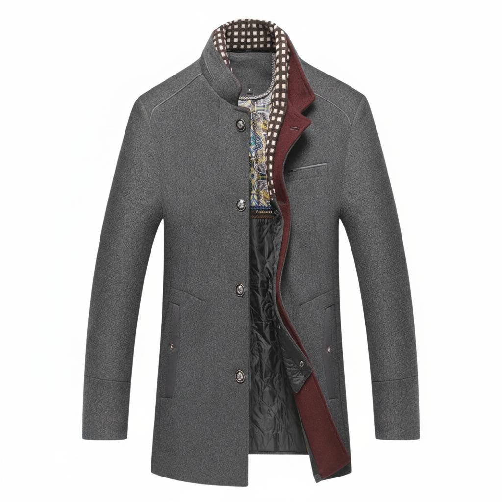 Men´s Lorenzo Vitali Elite Wool Coat – Tailored Premium Wool Overcoat