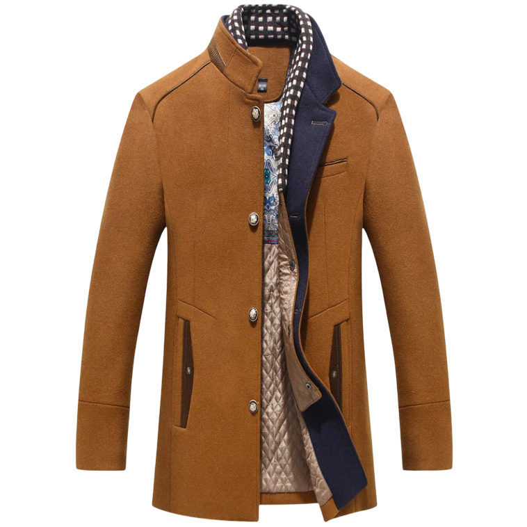 Men´s Lorenzo Vitali Elite Wool Coat – Tailored Premium Wool Overcoat